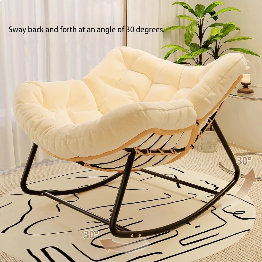 Comfortable Rocking Chair - Cream - photo 3