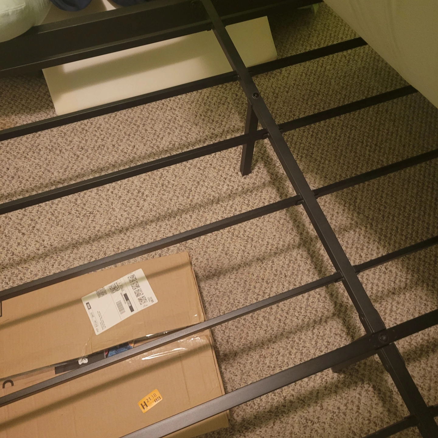 Solid king size metal bed frame