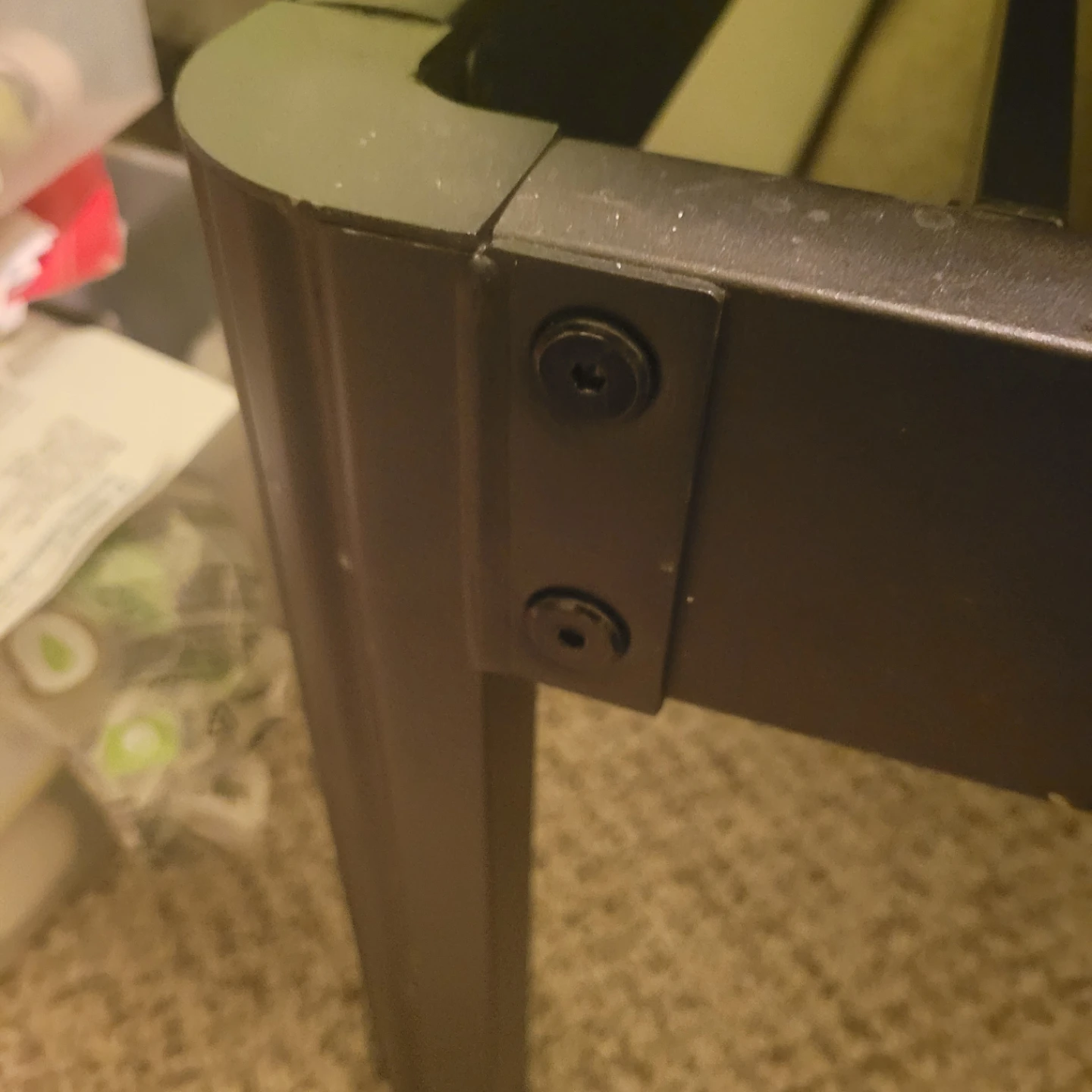 Solid king size metal bed frame - photo 4