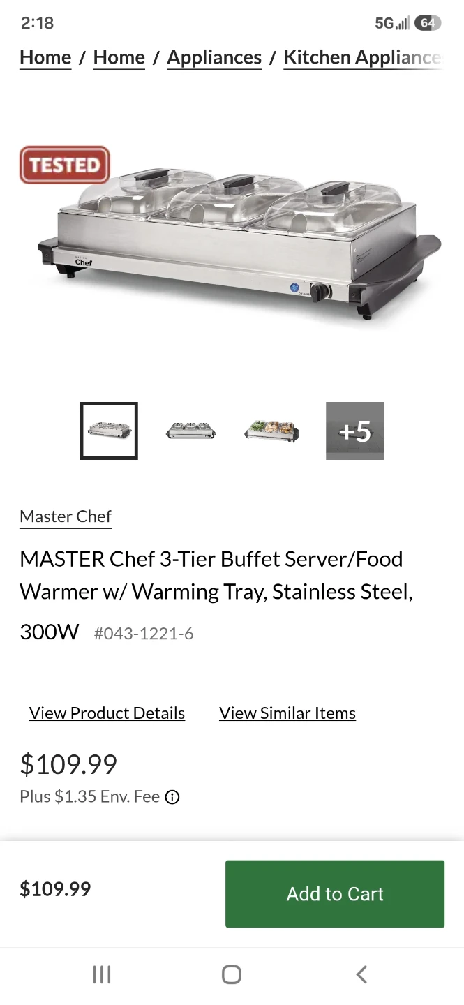 3-Compartment Food Warmer Steamer Chafer - photo 3