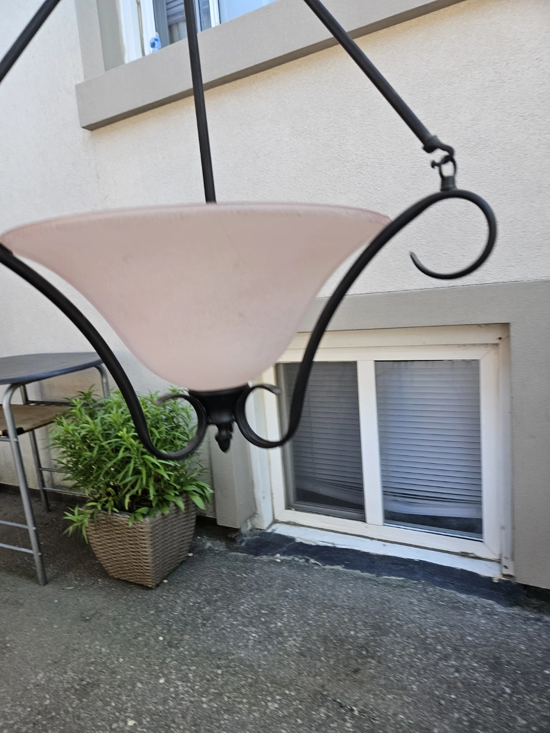 Pink Glass Pendant Light Fixture - photo 4