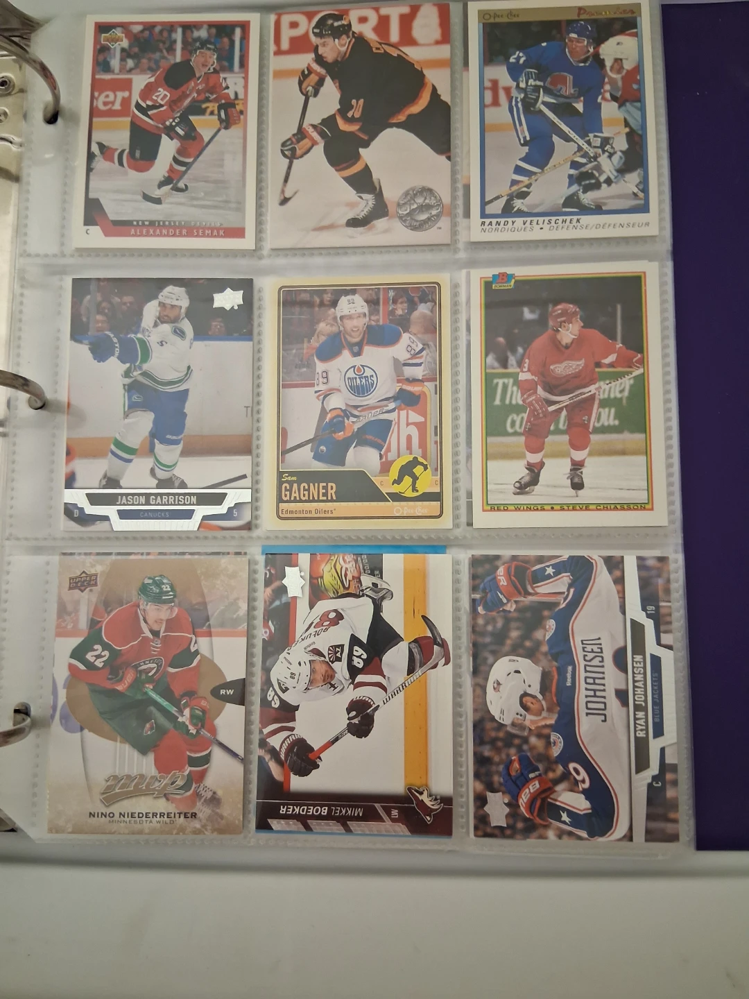 Assorted NHL Hockey Cards Binder - photo 2