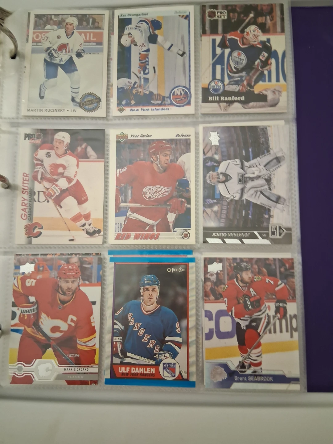 Assorted NHL Hockey Cards Binder - photo 3