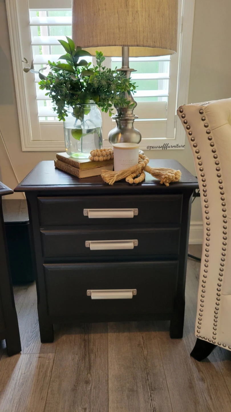 Dark Chocolate 2-Drawer Nightstand Set - photo 5