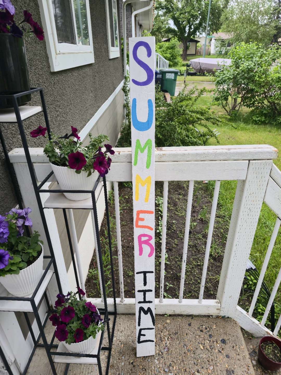 Wooden "SUMMER TIME" Porch Sign