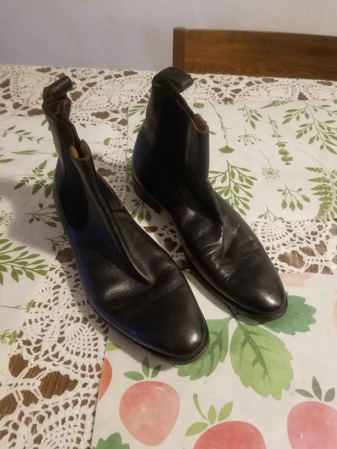 The Gateways Black Leather Chelsea Boots
