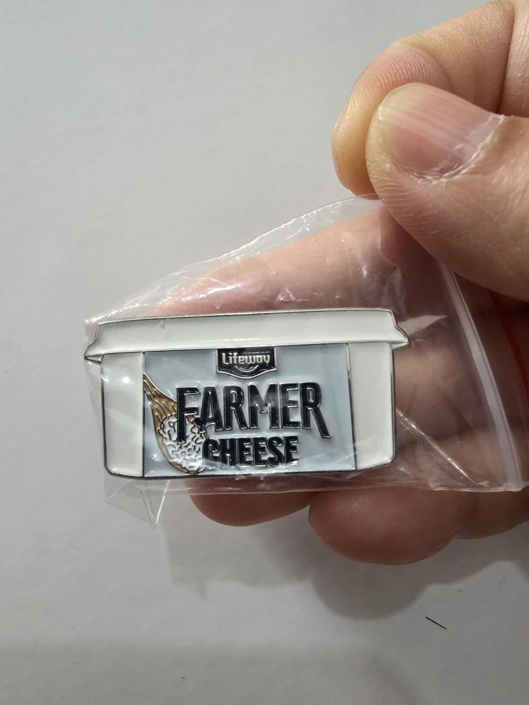Lifeway Farmer Cheese Enamel Pin ⚽️