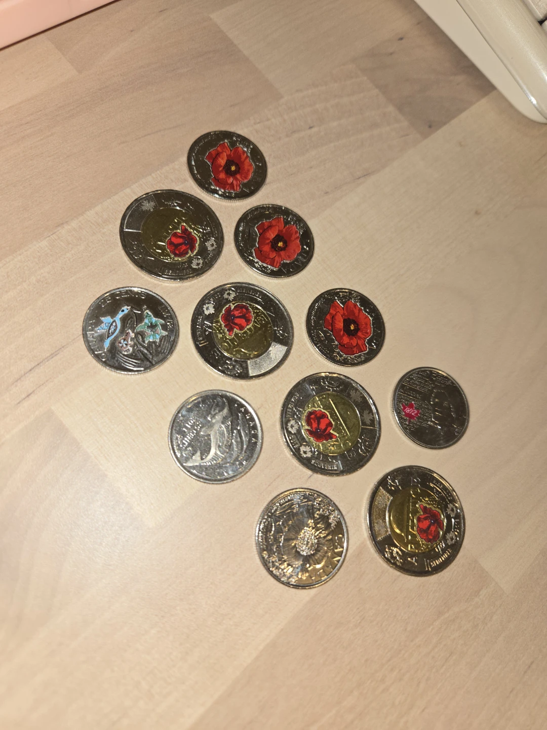 Canadian 25 Cent & Toonie Coins