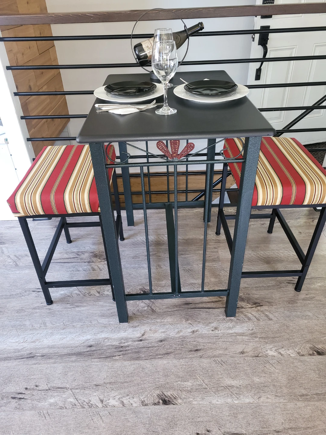 3pc Bistro Table and Stool Set - photo 2