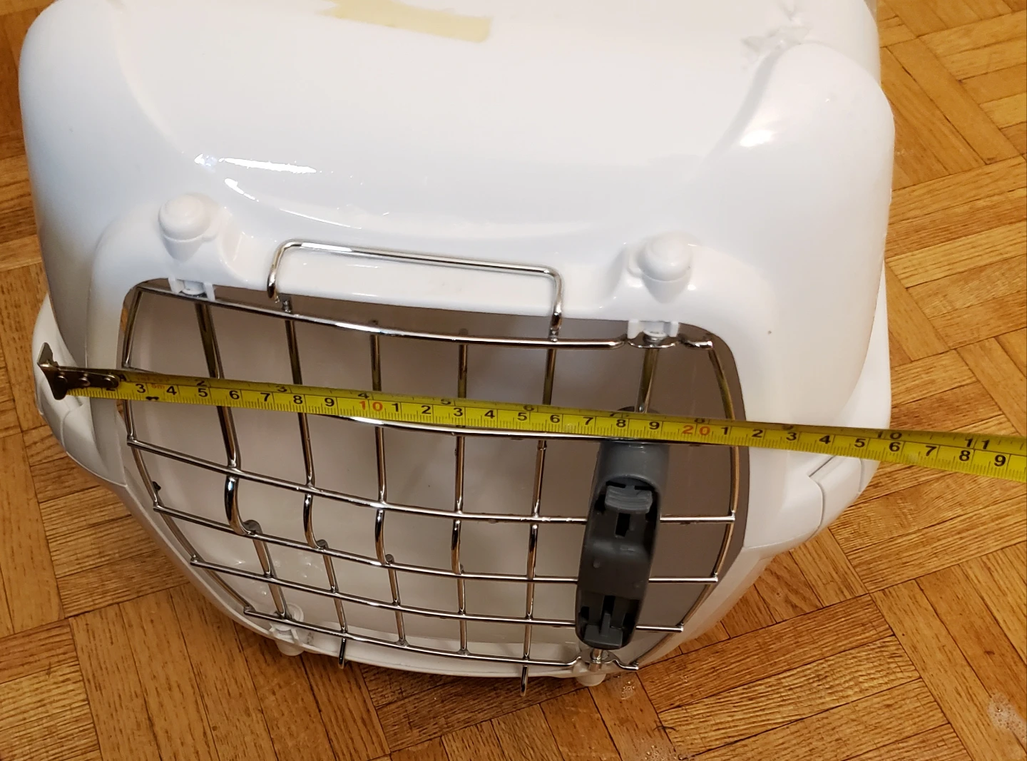 White Pet Carrier with Cat Decals - photo 2
