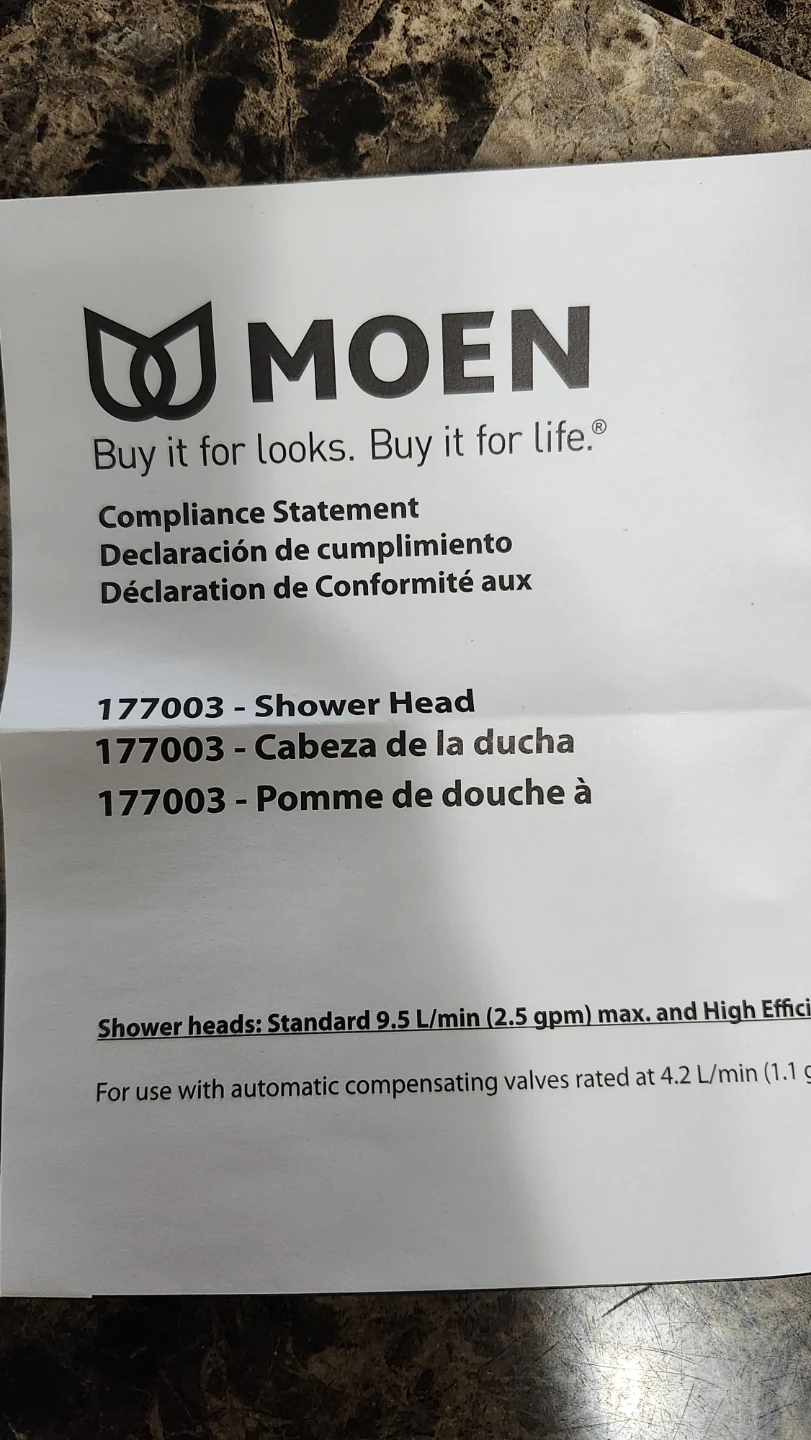 Moen Shower Head - Eco-Performance - photo 4