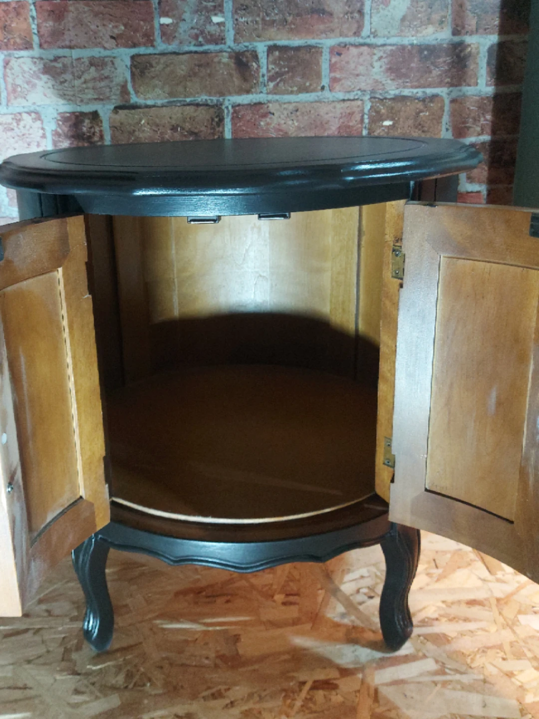 LIKE BRAND NEW Black Table w/ Inner Storage - photo 3