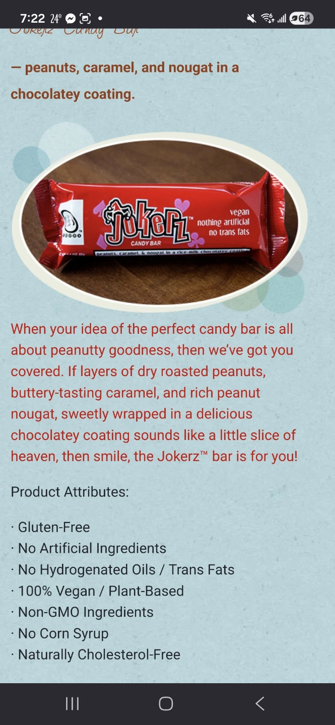 Jokerz Vegan Bars (x8)