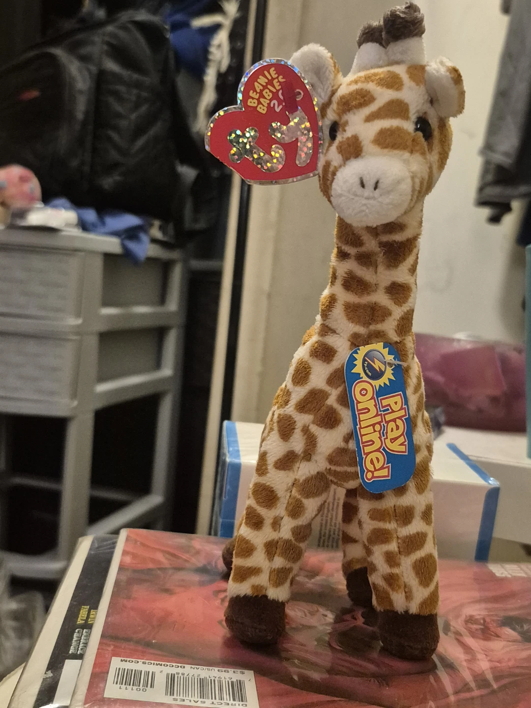 Ty Beanie Baby "Topper" Giraffe Plush Toy