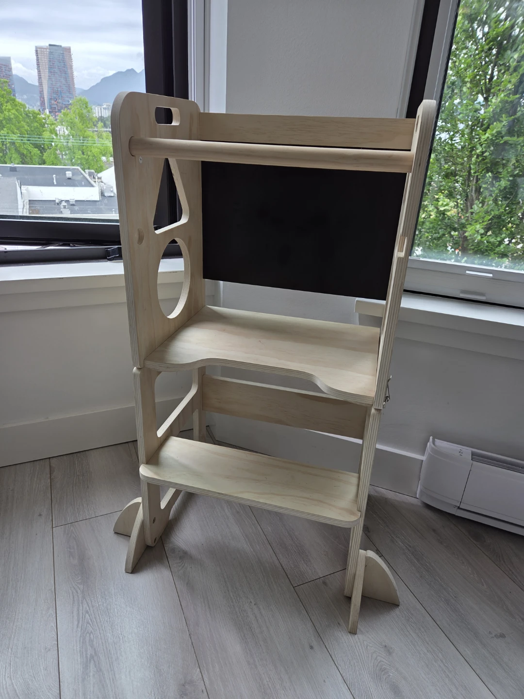 Wooden Toddler Tower with Chalkboard - photo 2
