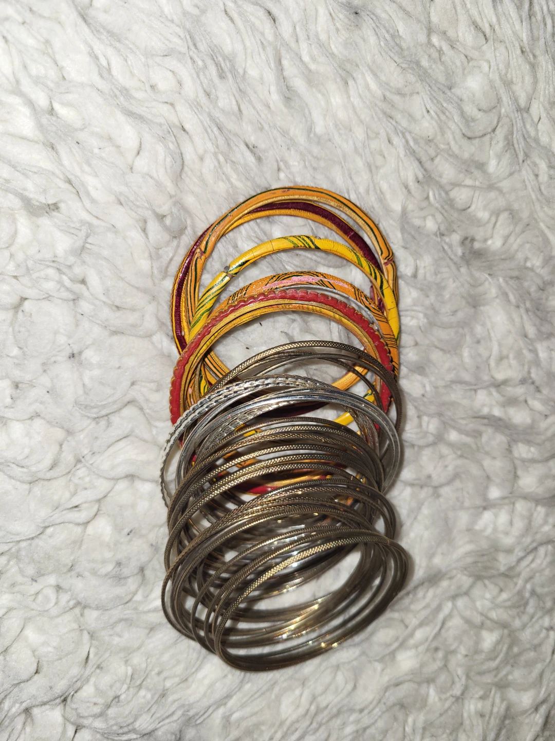 Stack of 10+ Bangles - Mixed Styles