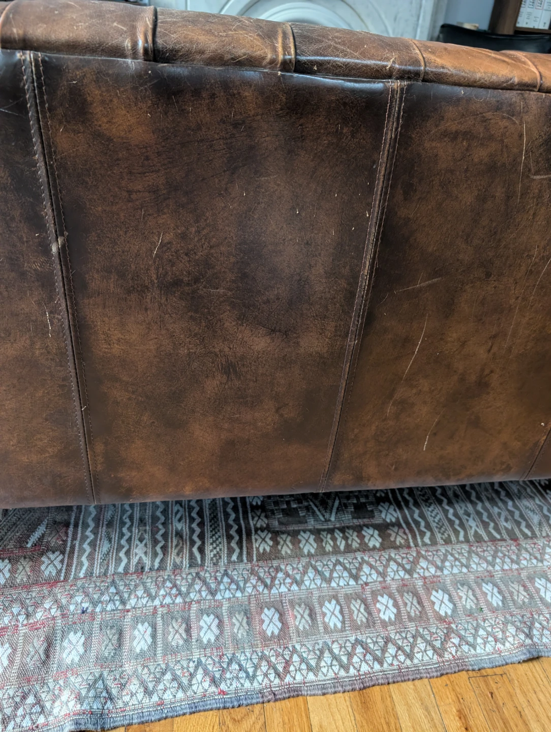 Vaughn Leather Sofa - photo 3