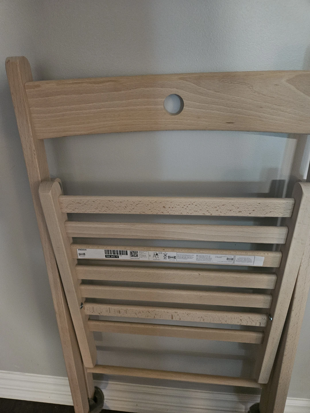 Wooden folding chairs