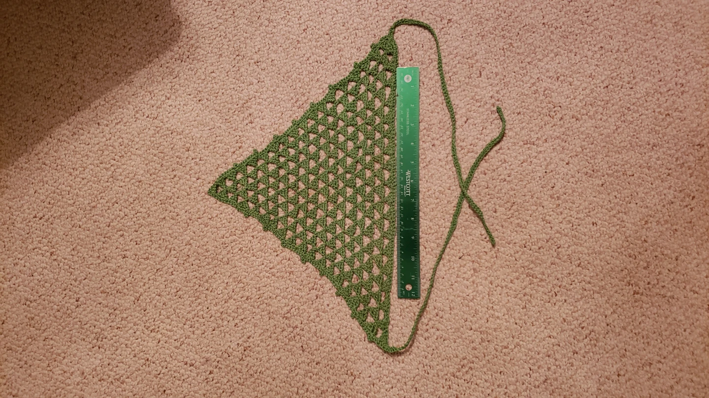 Trendy bandana Crochet Triangle Scarf - photo 3