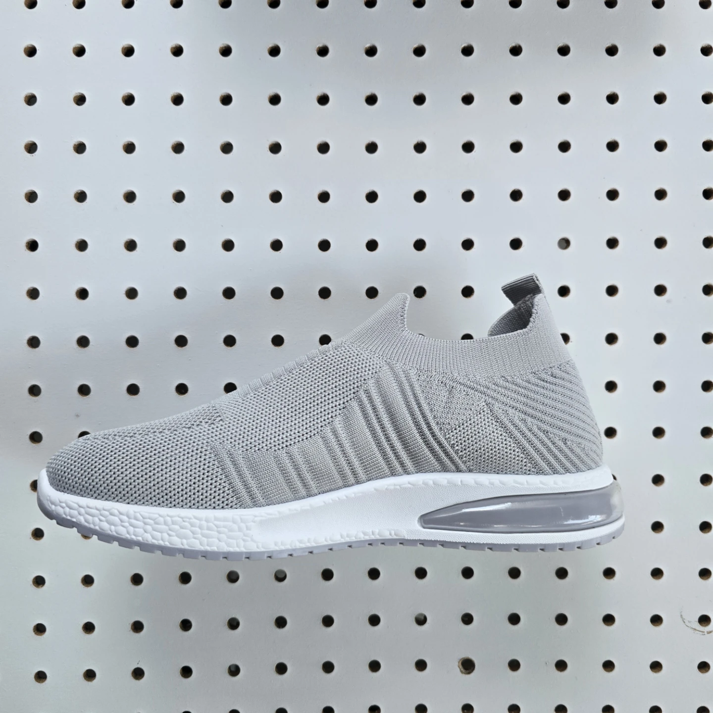 Gray Knit Slip-On Sneakers - Size 7.5 (Fits Like  8) - photo 5