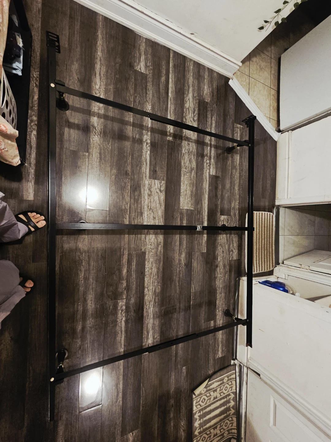 Black Metal Bed Frame - photo 2