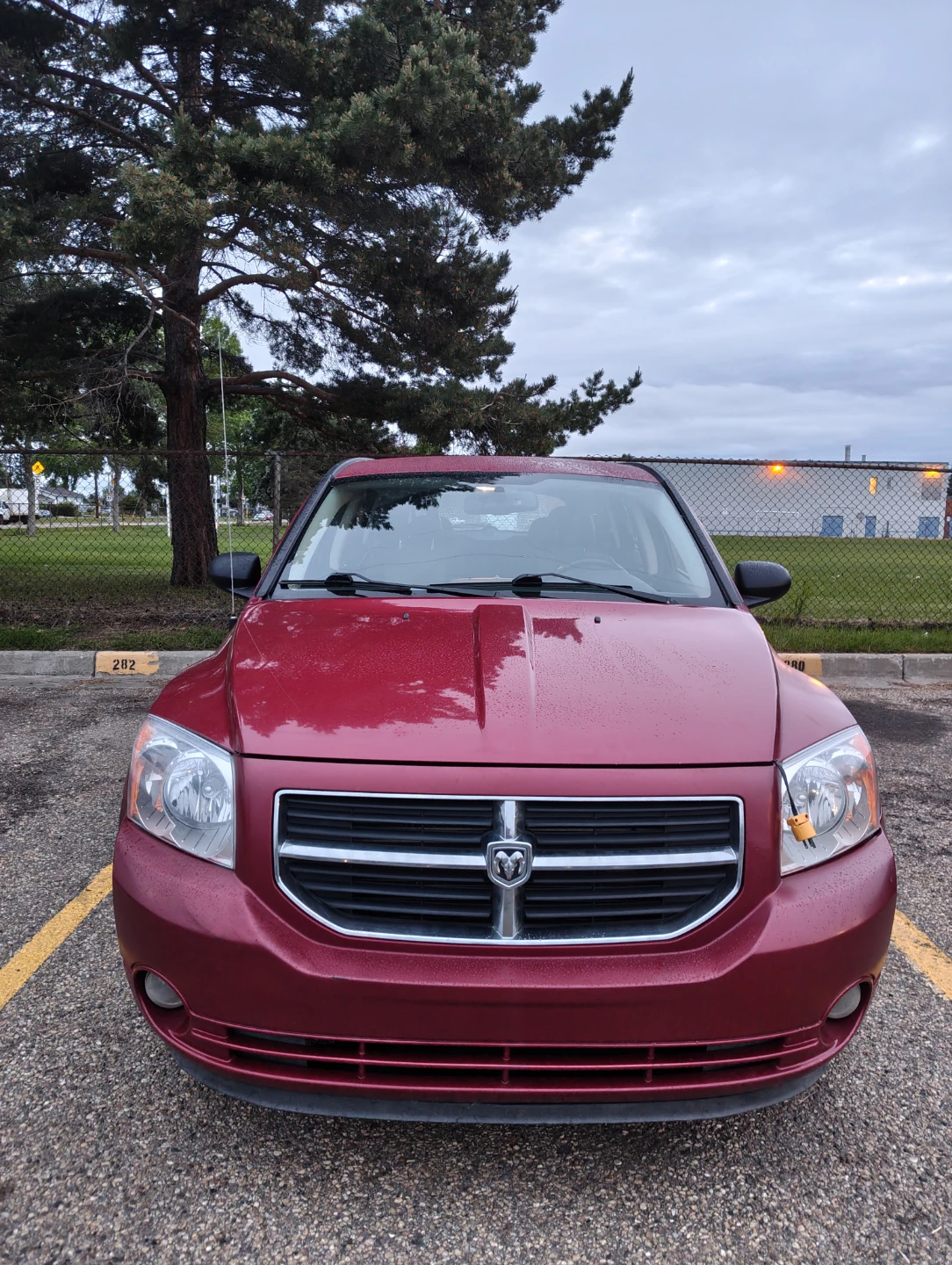 Red Dodge Caliber Hatchback