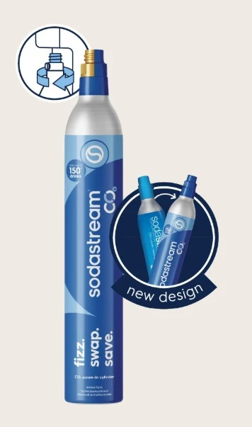 SodaStream new CO2 Cylinder 60L screw in system (food grade) - photo 3