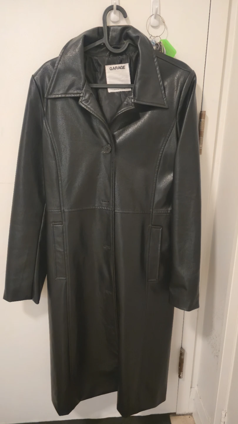 Garage black leather jacket - photo 2