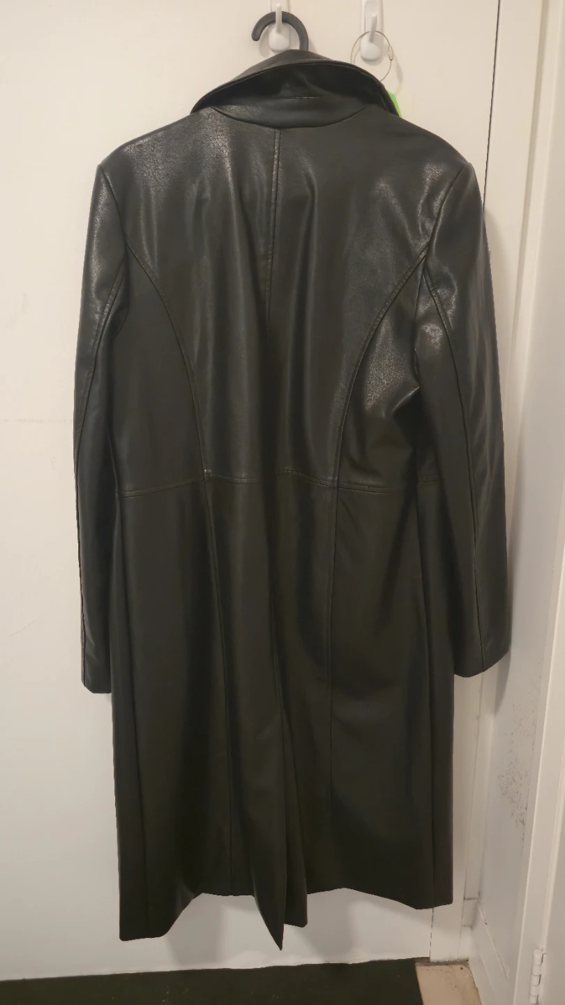 Garage black leather jacket - photo 3