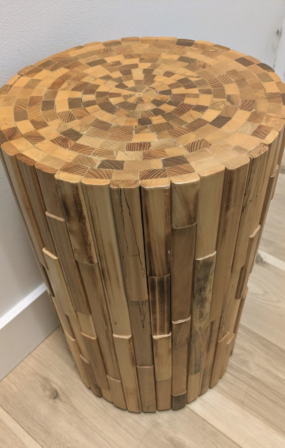 Wood Round Accent End Table - photo 3