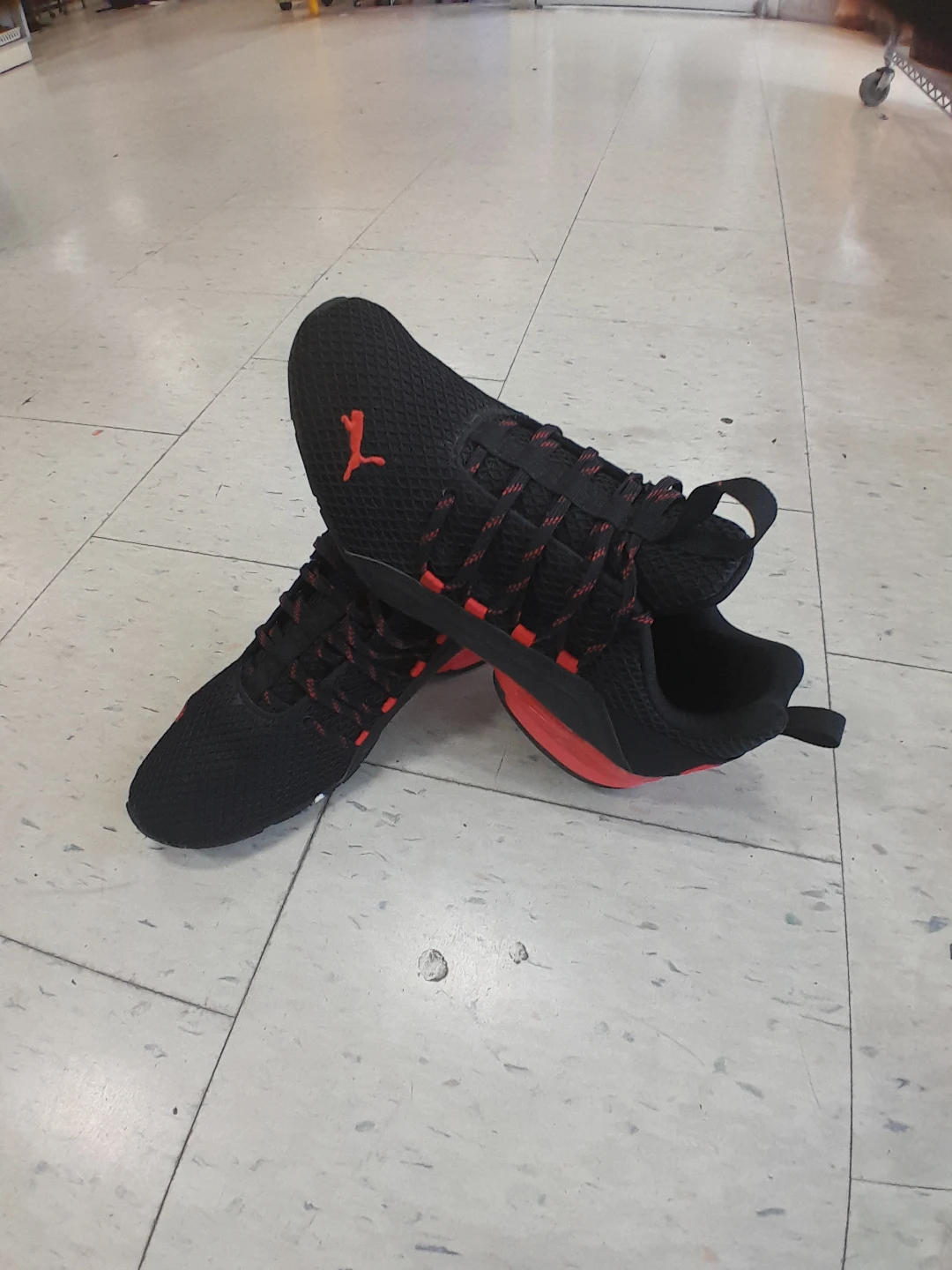 Puma Running Shoes - Black/Red Men's Size 12