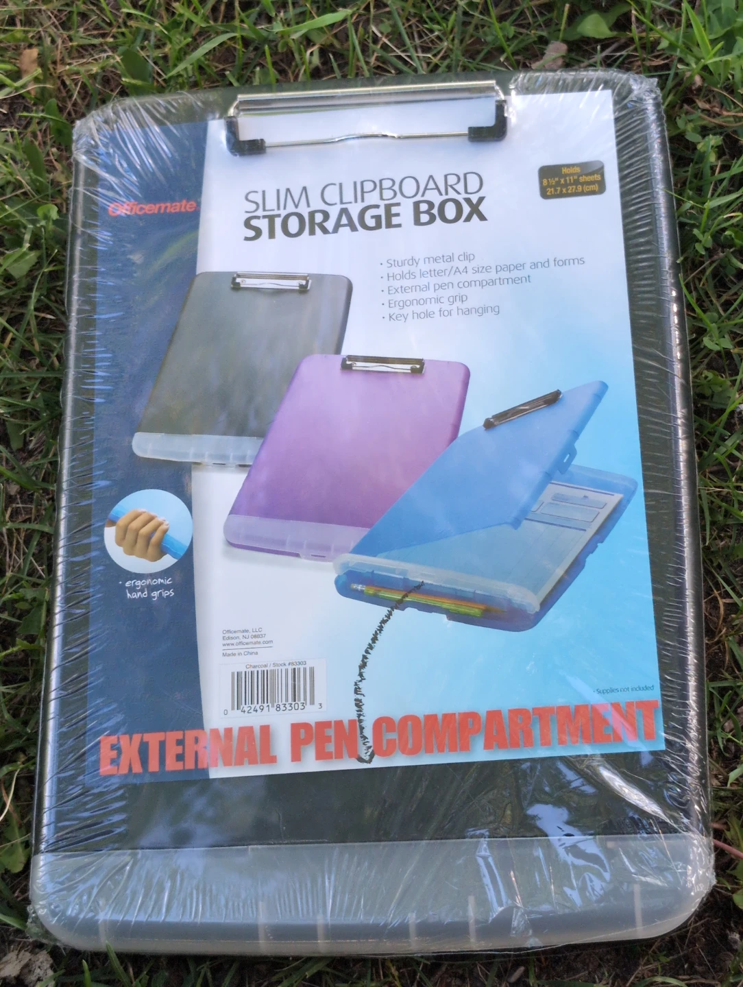 Officemate Slim Clipboard Storage Box