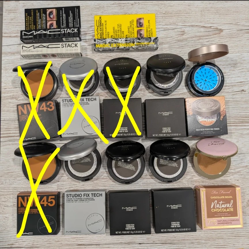 MAC Studio Foundation and Mascara