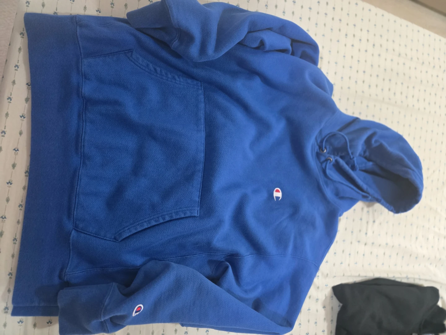 Champion Reverse Weave Hoodie - Blue - Large