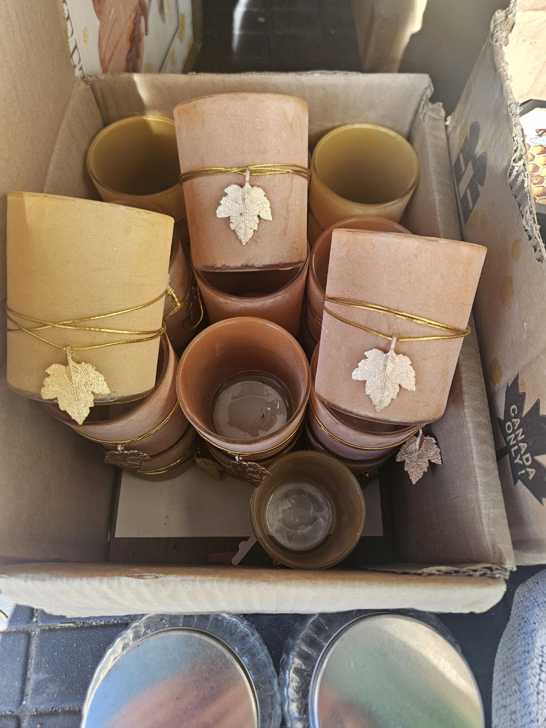 Wedding? Party? Full box of Fall Themed Candle Holders