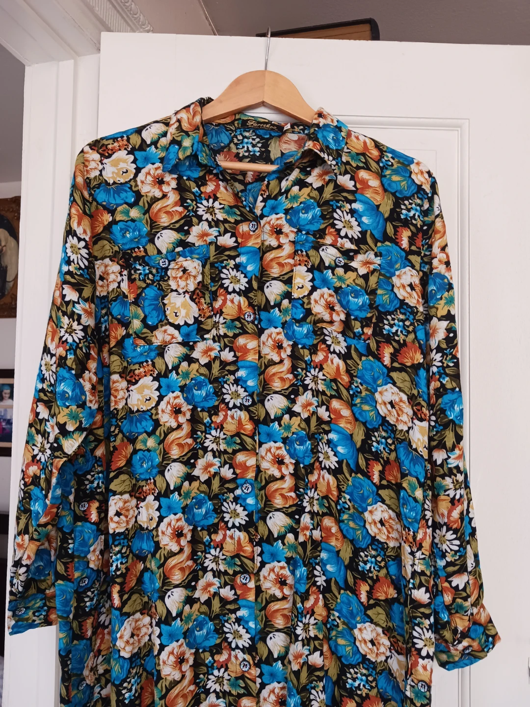 New !! Beautiful Floral Button-Up Dress. L. - photo 5