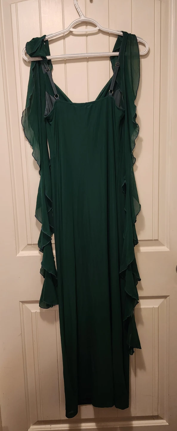Pretty Garden Dark Green Maxi Dress - photo 3