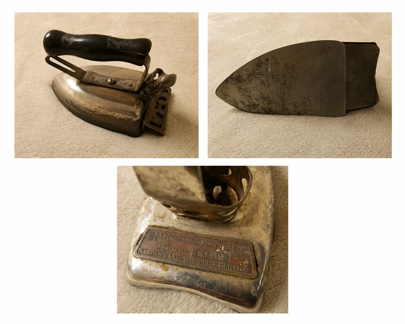 2 Vintage Electric Irons – Antique Collectibles