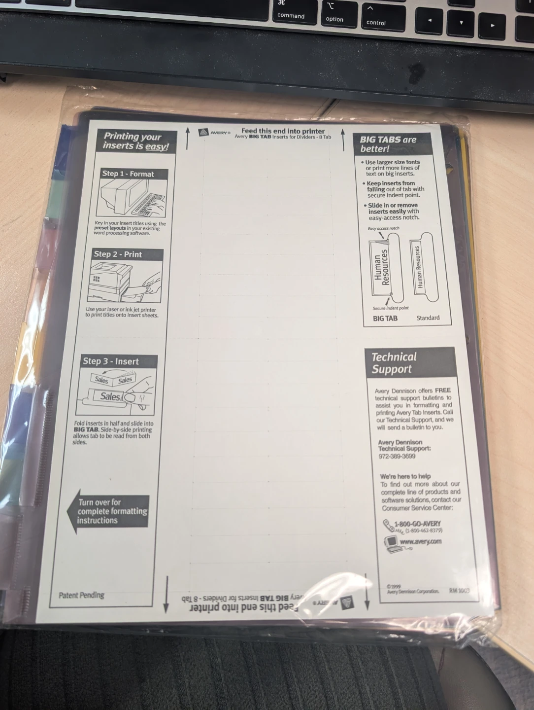 Avery tab dividers with plastic pockets - photo 2