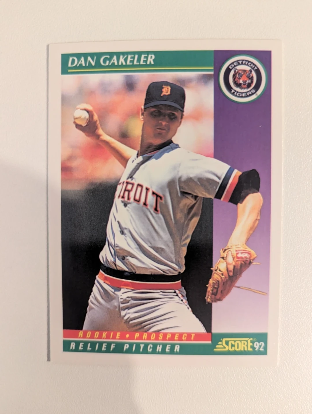 ⚽ 1992 Score Dan Gakeler Baseball Card
