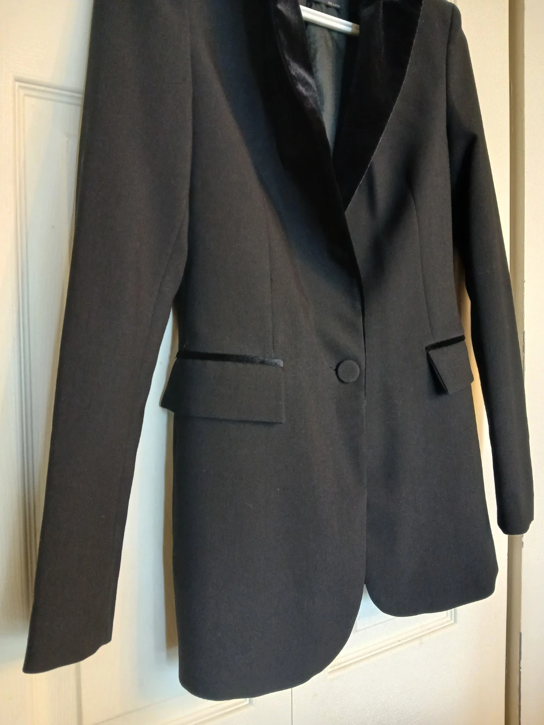 Zara black formal blazer jacket, size extra small (XS) - photo 3