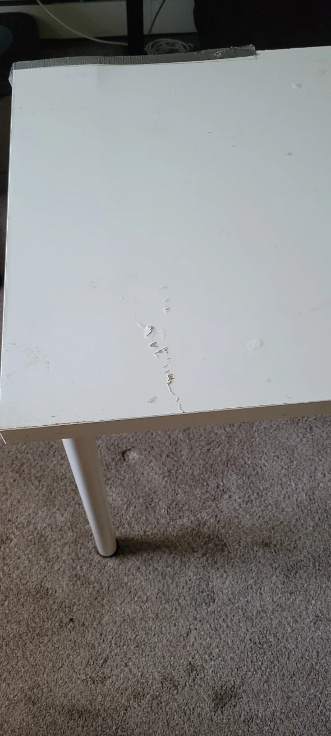 IKEA White Table with White Legs - photo 2