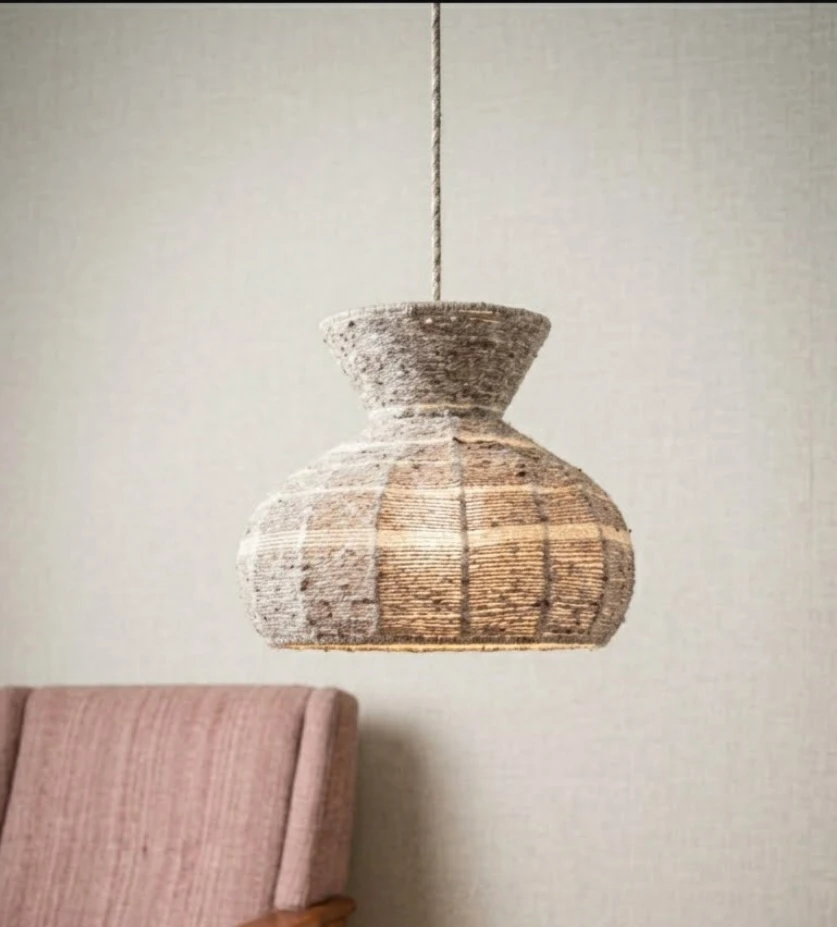 Woven Hanging Pendant swag light