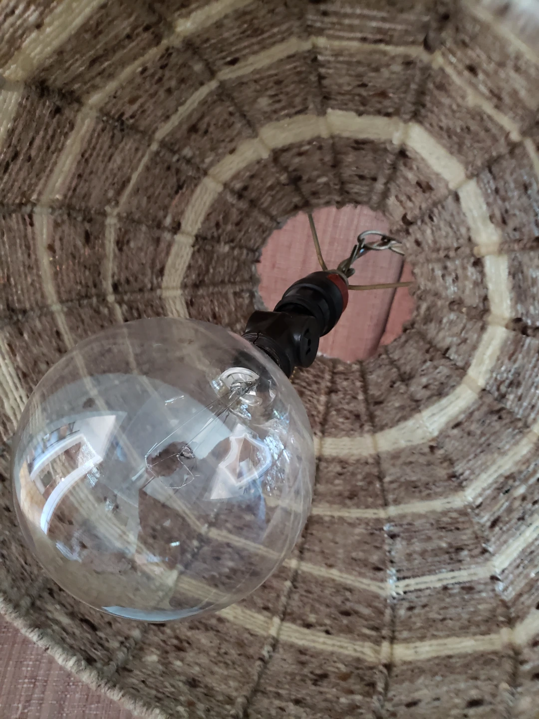 Woven Hanging Pendant swag light - photo 3