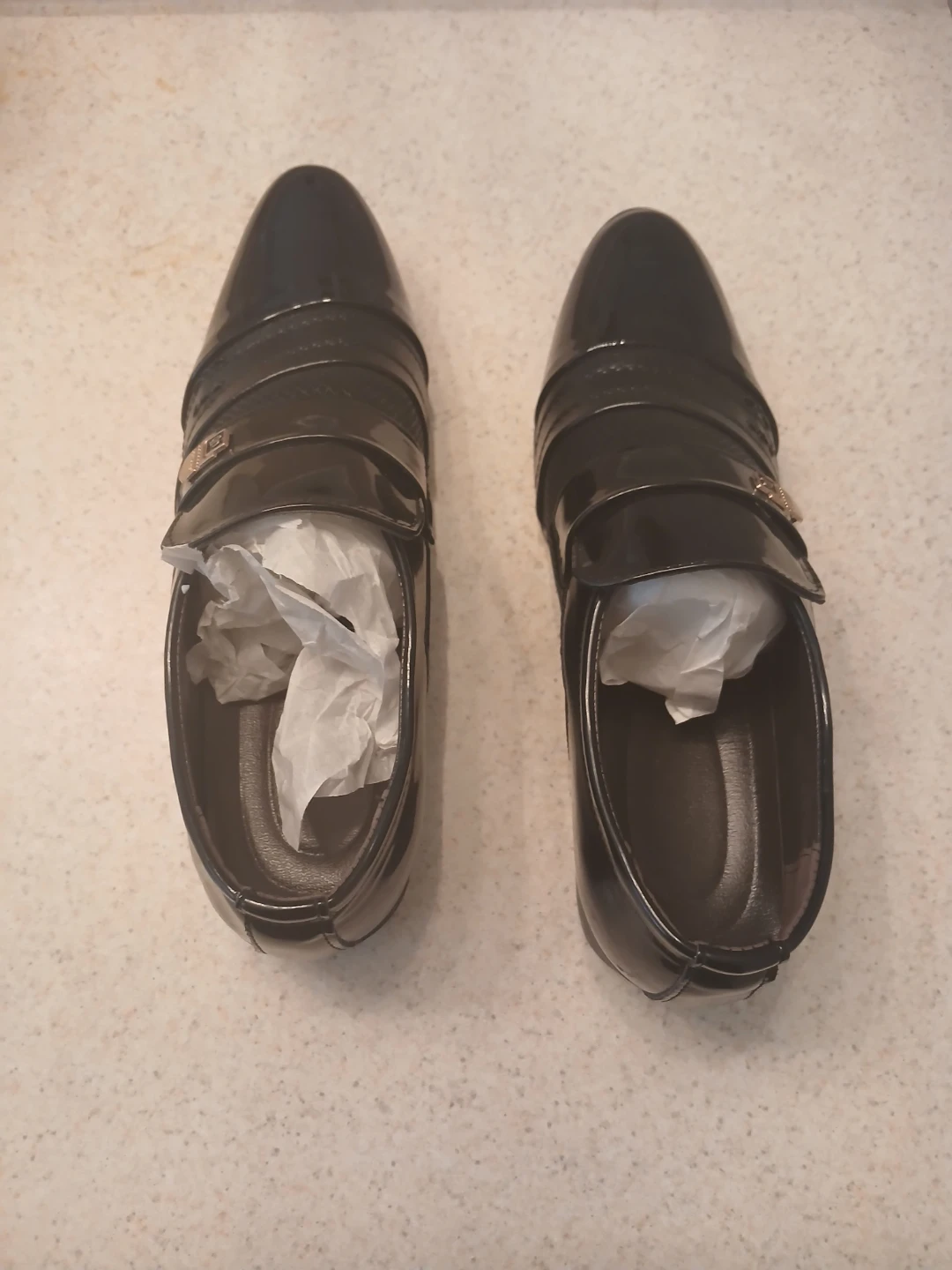 Black Patent Leather Dress Shoes - photo 2