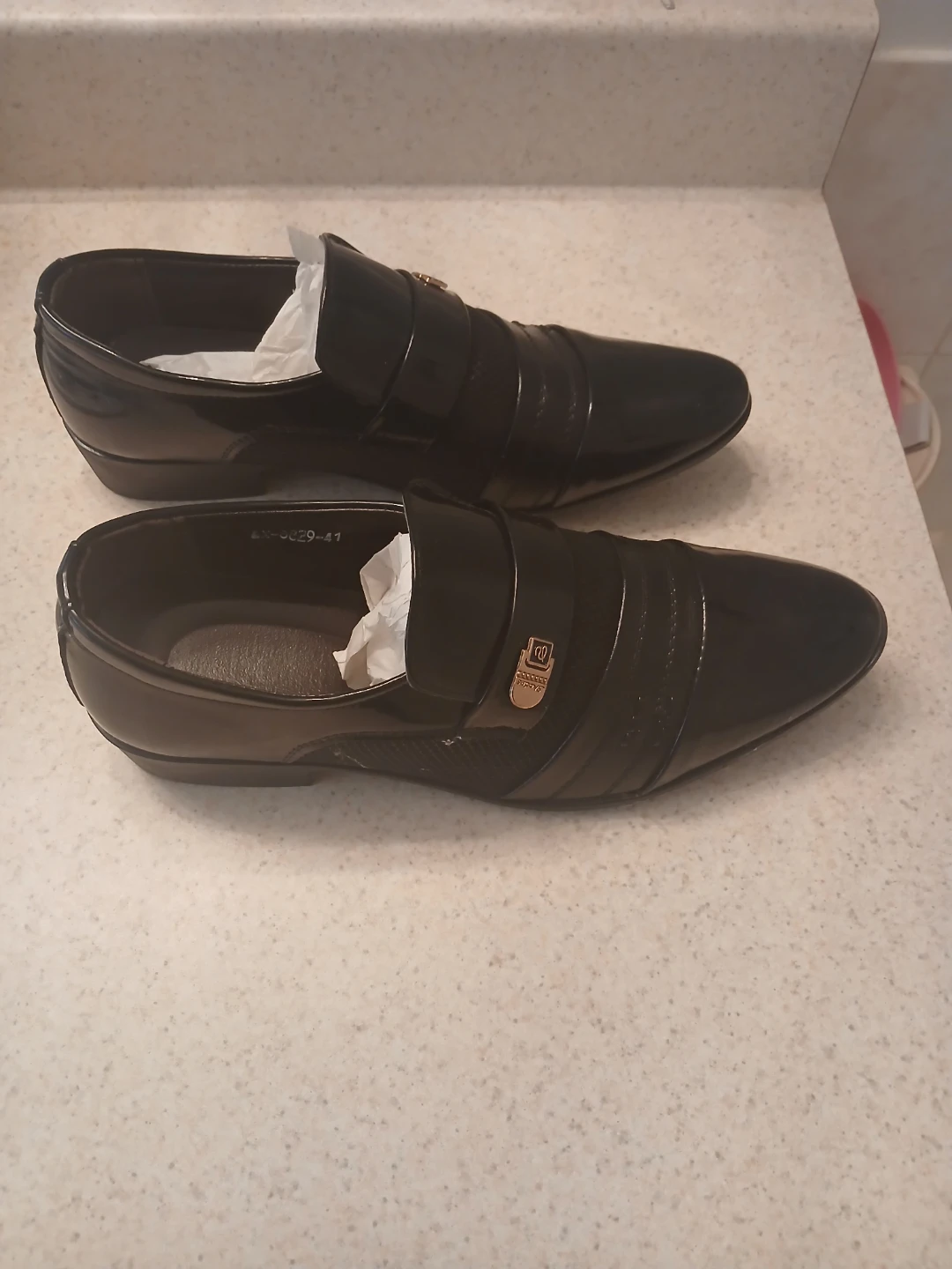 Black Patent Leather Dress Shoes - photo 3