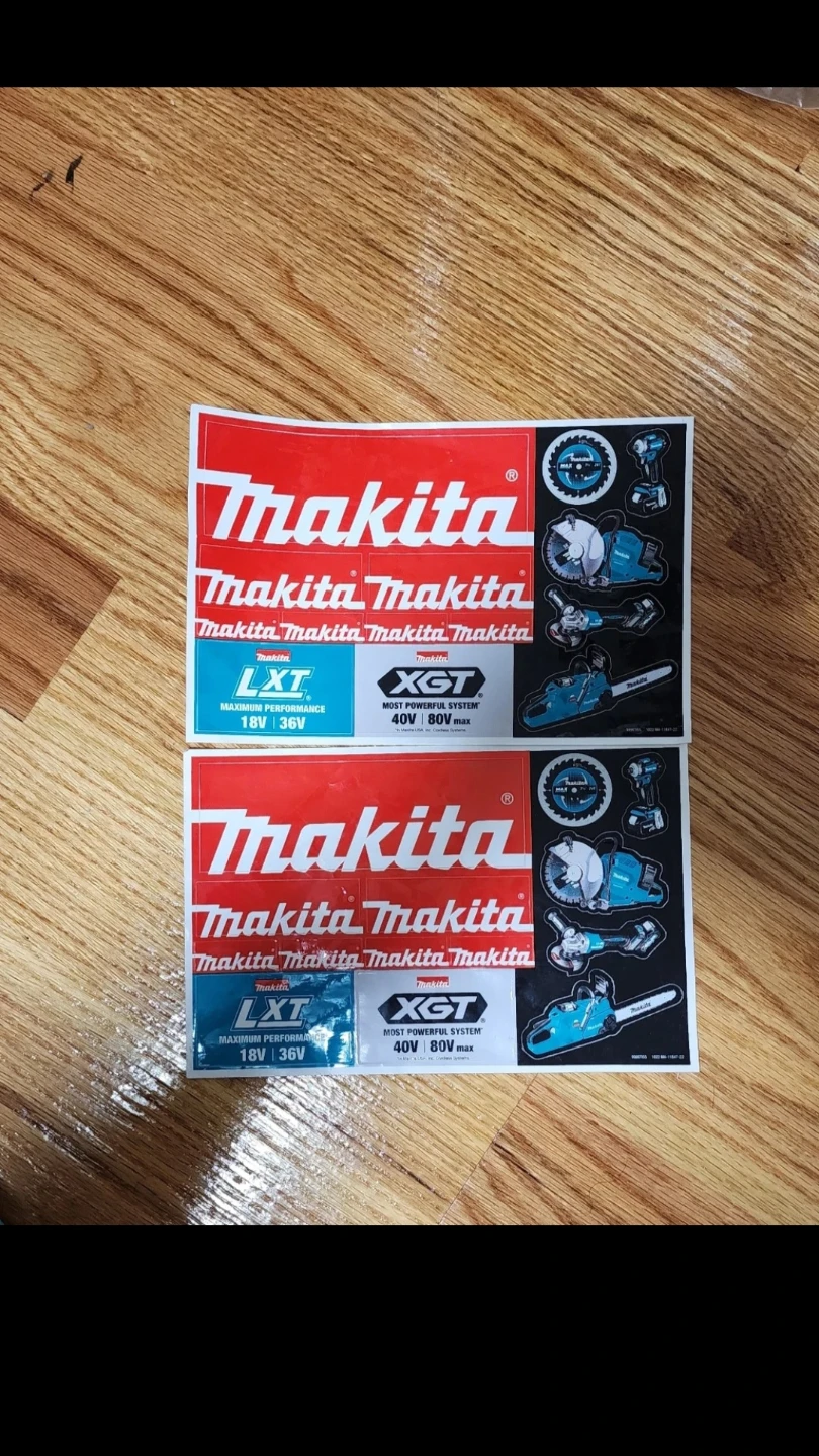 Makita LXT & XGT Tool Stickers Set