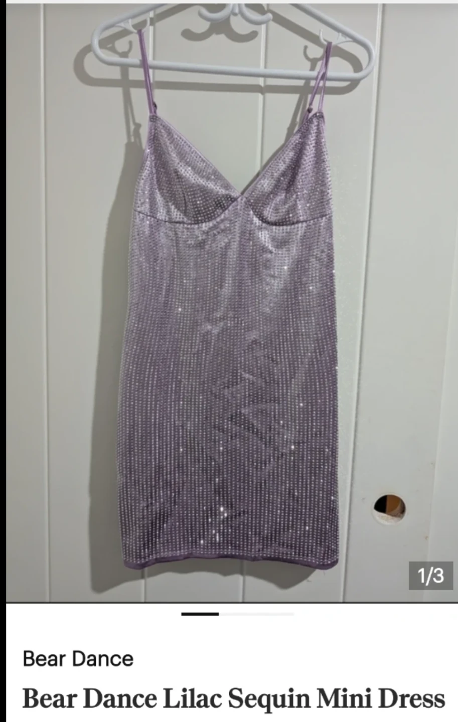 Bear Dance Lilac Sequin Mini Dress - photo 2
