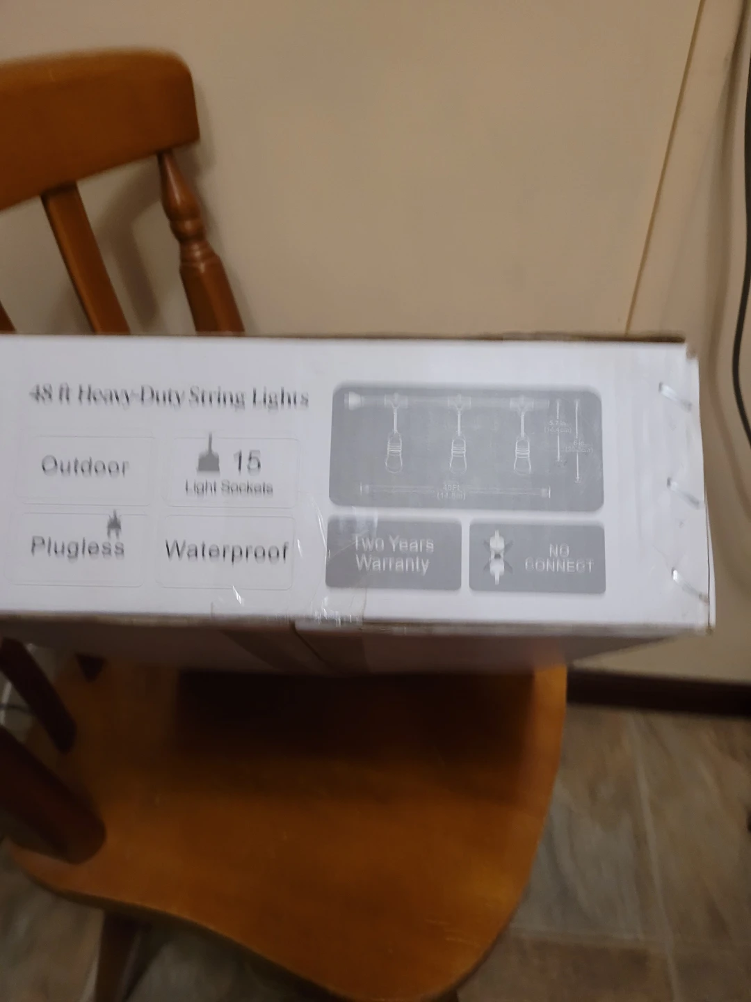 Solar 48ft Heavy-Duty LED String Lights - photo 2
