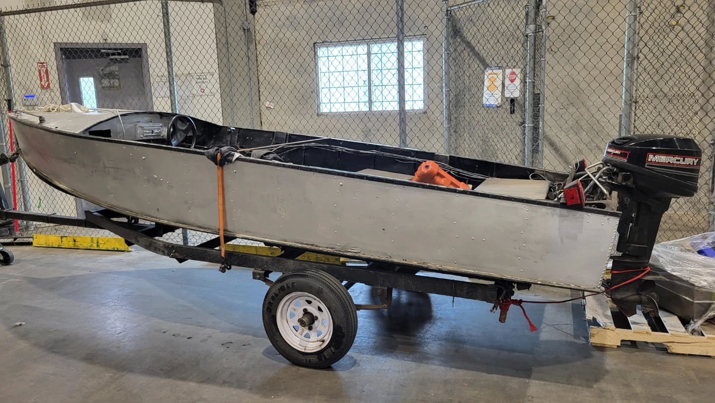 Mercury Outboard Motor and Boat Trailer